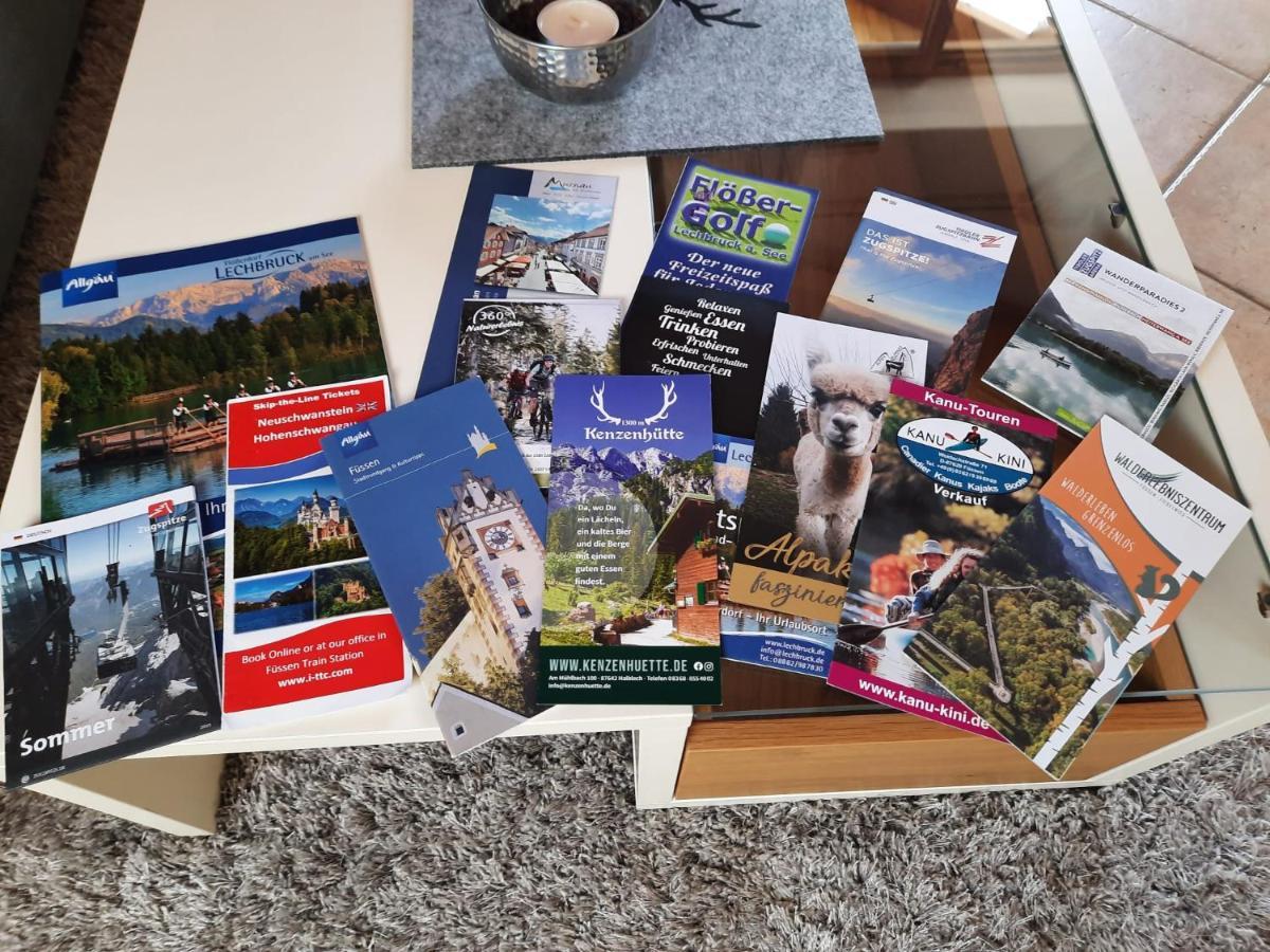 Ferienwohnung In Lechbruck Am See Im Schoenen Allgaeu, Nahe Fuessen Nur 300 M Vom See Exteriör bild
